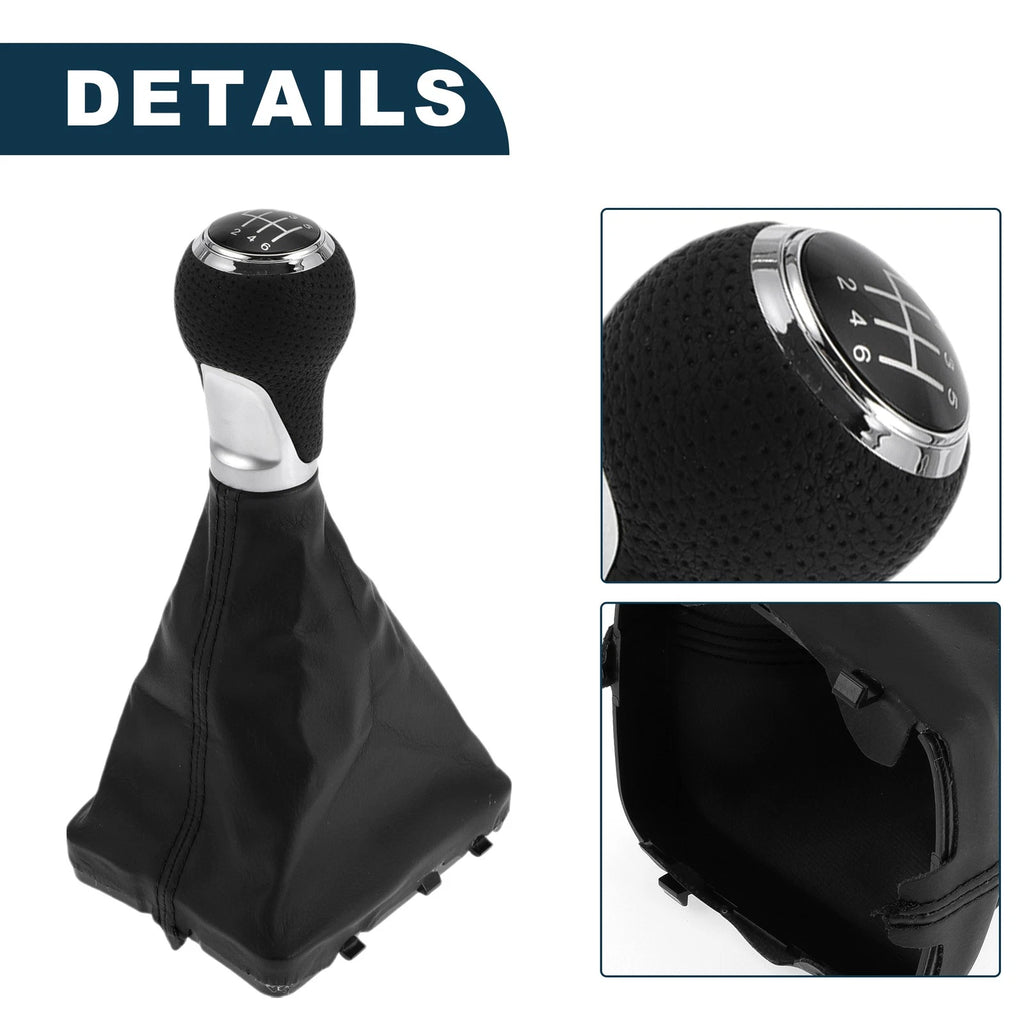 6 Speed Gear Shifter Knob w/ Cover No. 4F0863278 for Audi A6 (2005–2011)