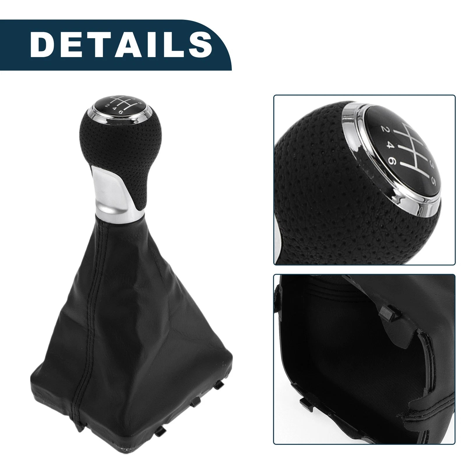 6 Speed Gear Shifter Knob w/ Cover No. 4F0863278 for Audi A6 (2005–2011)