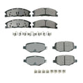 Set of 4 Akebono ProACT Ceramic Brake Pads for Ford Flex Taurus Lincoln MKS (2009–2019)