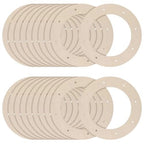 20 Pieces Wooden Circle Wreath Frames for Craft Use
