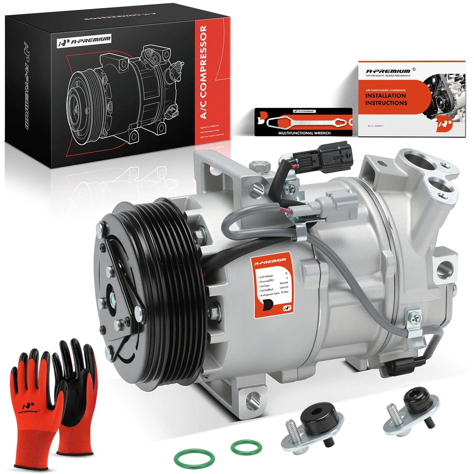 AC Compressor with Clutch for Nissan Sentra (2013–2019)