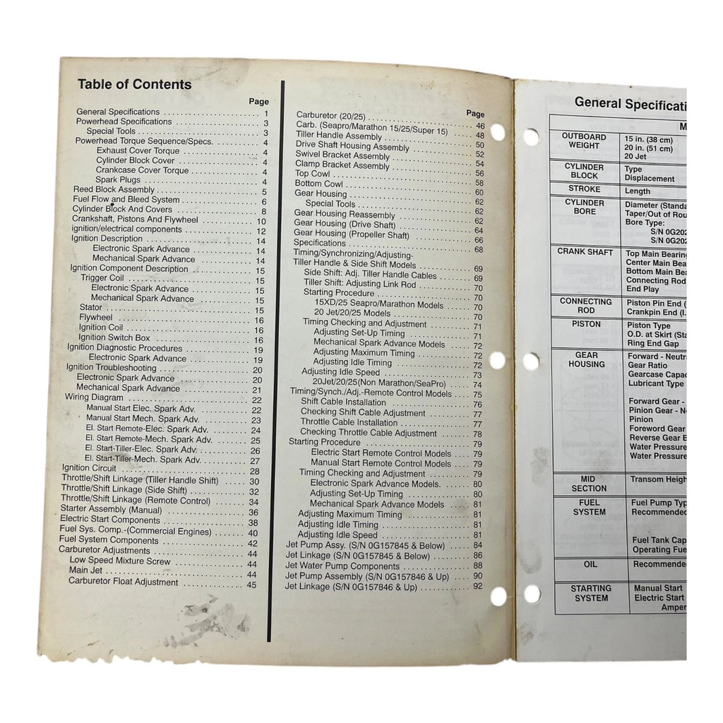 Service Manual for Mercury Mariner (1996) 90-826883R1