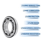 6209NR Deep Groove Ball Bearing for Scooter Skateboard Wheel (P5)