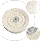 Cotton Buff Wheel 5" for Grinder (125mm Outer Dia, 10mm Inner Hole)