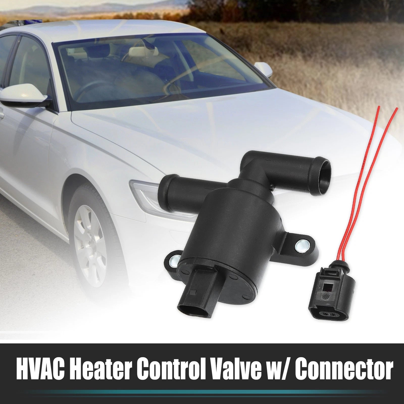 Heater Control Solenoid Valve Plug Kit 4H0121671D 1J0973702 for Audi VW 