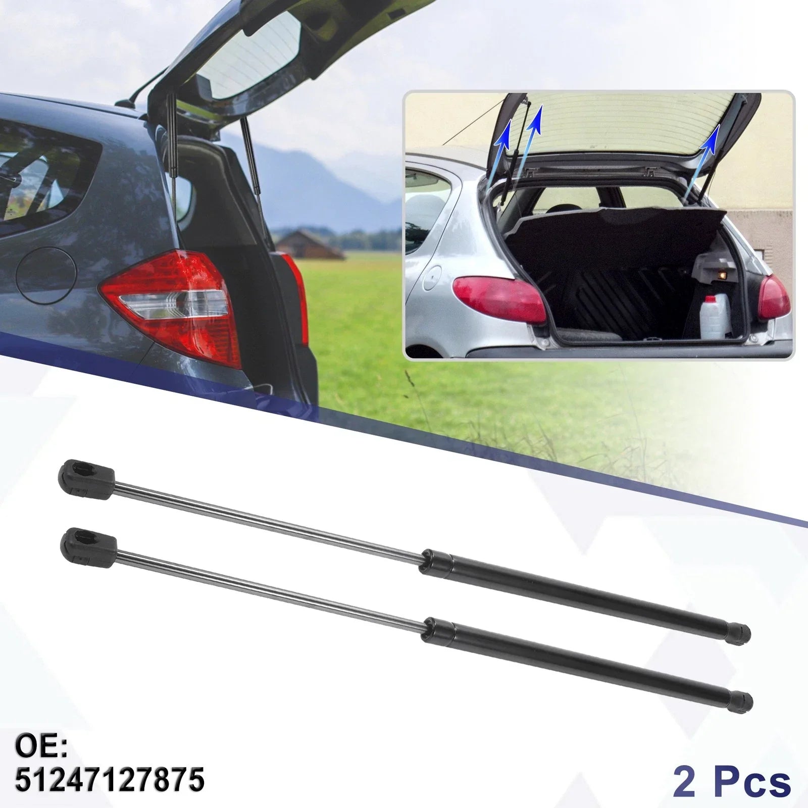 Rear Hatch Lift Support Gas Struts for BMW 3 Series Touring E91 (2005-2012)