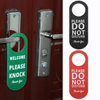 Door Hanger Tag - Do Not Disturb Please Knock Sign for Meeting Room