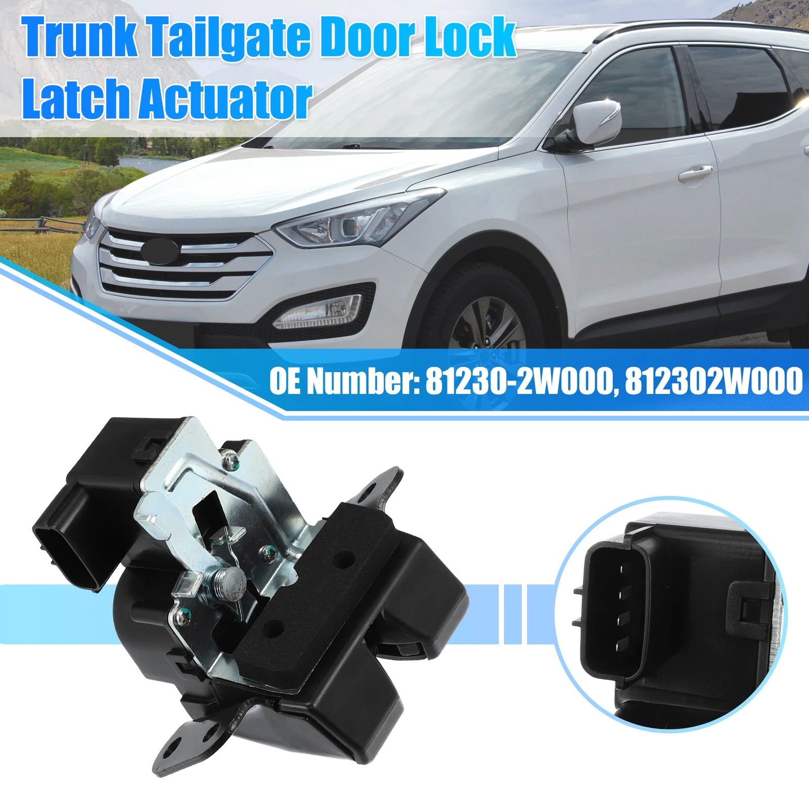 Trunk Latch Lock Actuator No.81230-2W000 for Hyundai Santa Fe Sport (2013–2016)