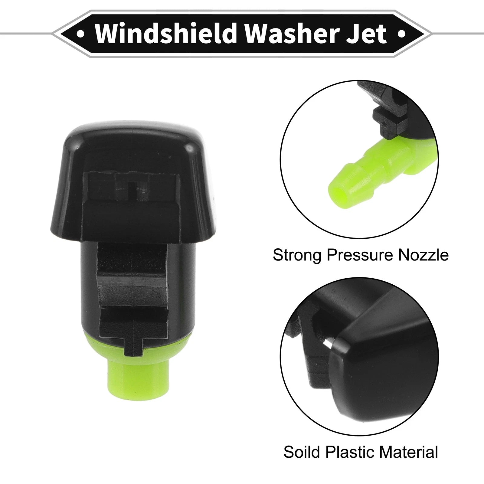 2Pcs Front Windshield Washer Nozzle for Dodge Durango (2011–2023) No. 68269108AA