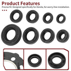 Engine Top & Bottom End Gasket & Oil Seal Kit for Honda CR80R (1986–1991)