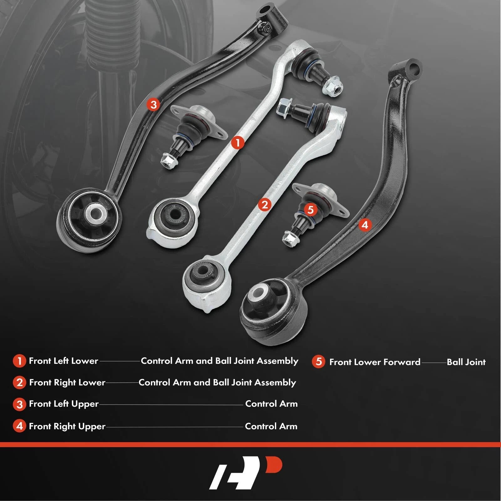 Front Control Arm and Ball Joint Assembly for BMW X3 (2011-2017)