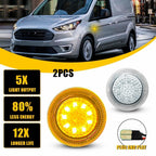 Clear Lens Amber LED Side Turn Signal Lights for Ford Transit Connect (2010–2023)