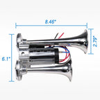 Dual Trumpets Electric Horn for Car Truck Boat Train (12V)