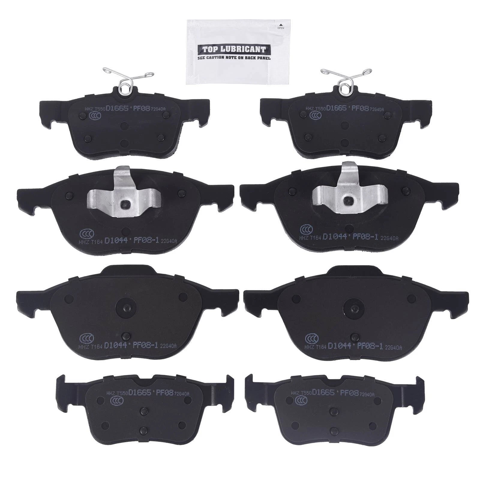 Set of 4 Ceramic Brake Pads for Ford Escape (2017–2019)