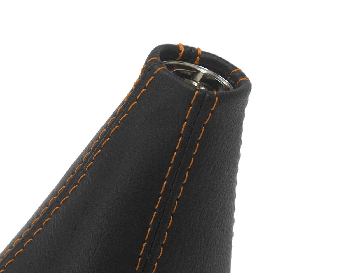 Leather Manual Shift Boot Cover for Acura CL (2001–2003) Orange Stitch
