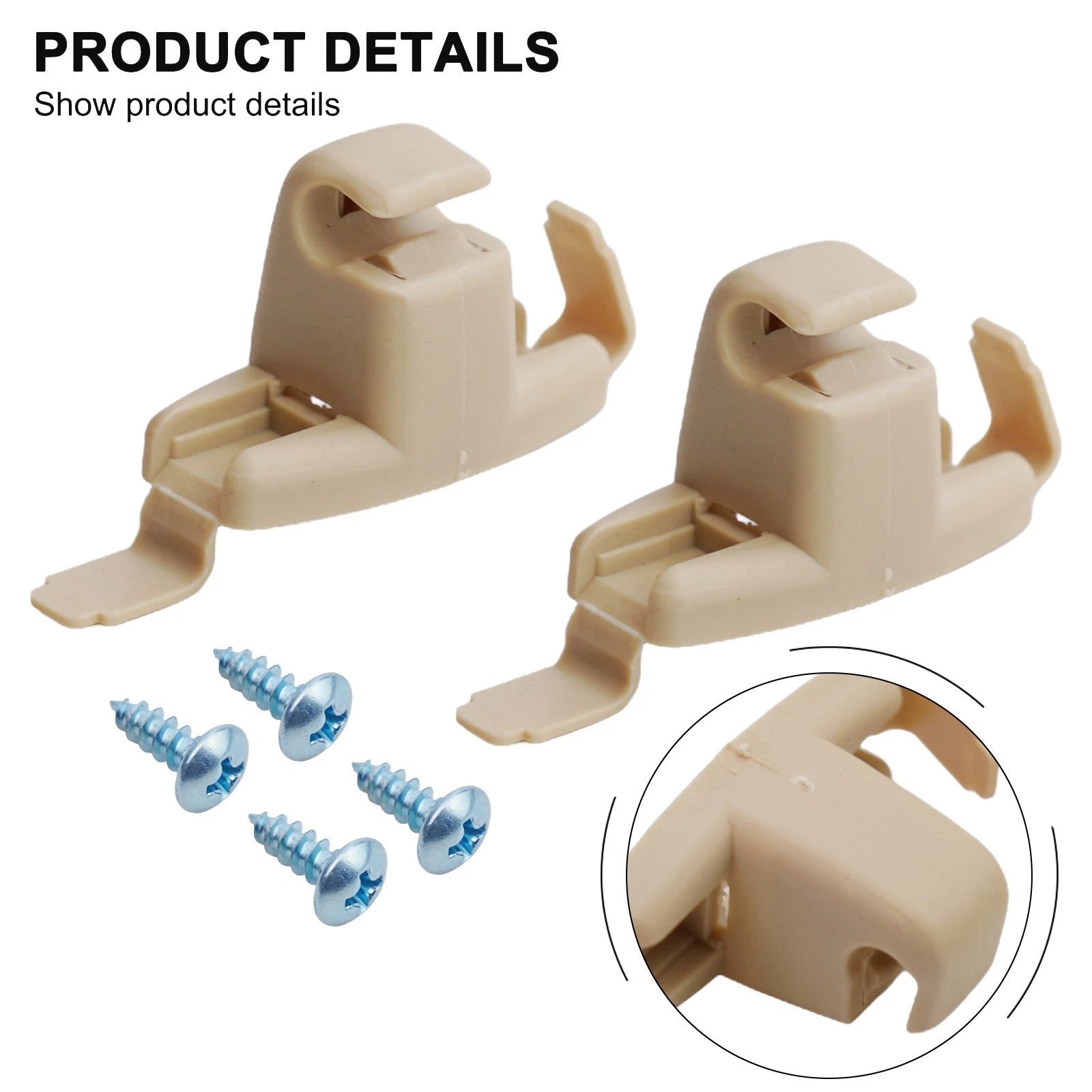 2X Sun Visor Clips Bracket Holder for Ford F-250 F-350 (1999–2006)