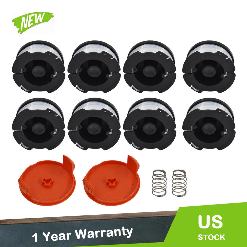 Set of 8 Spools for Black and Decker CST1100 CST2000 MTC220 MTE912 NST1018