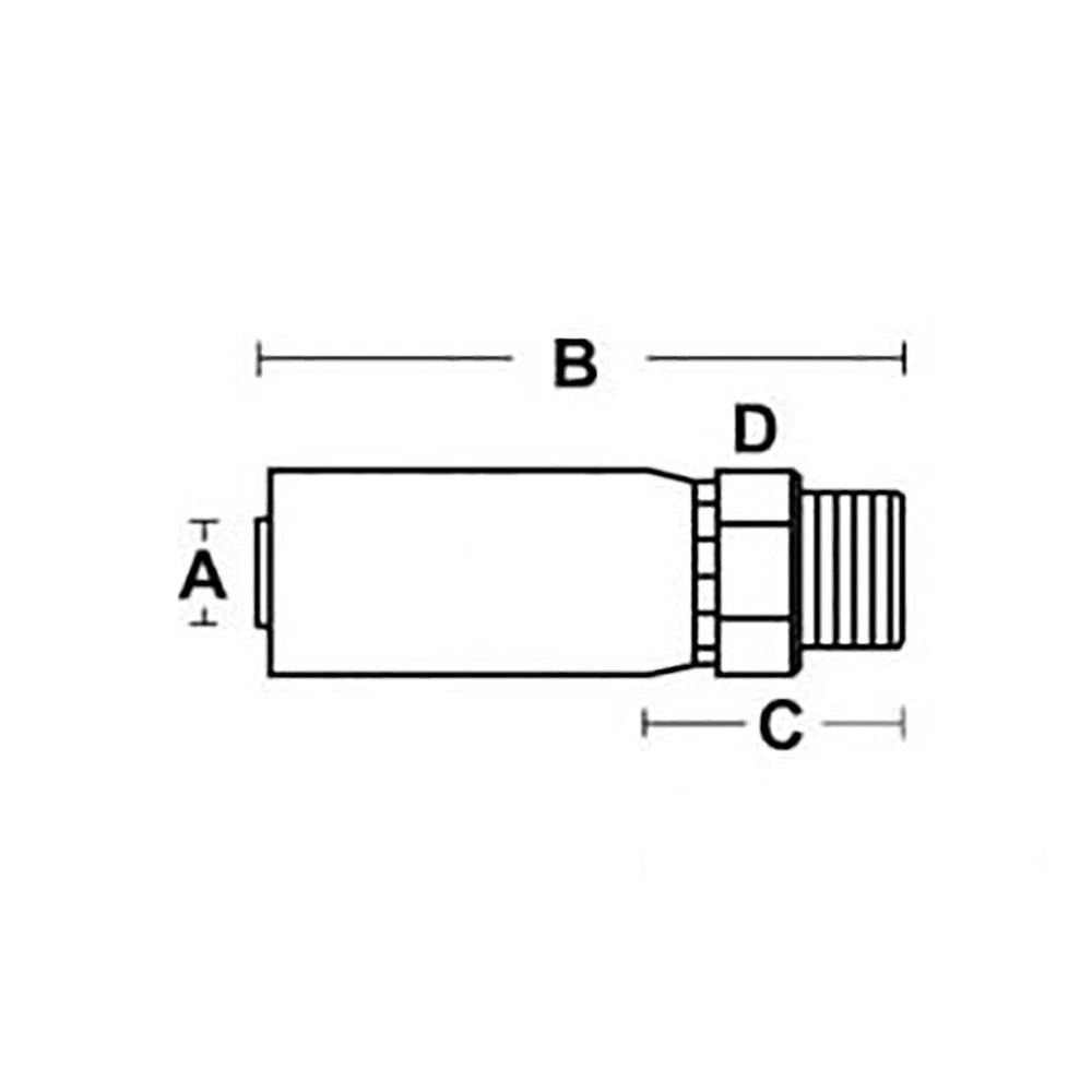 Hydraulic Male O-Ring Crimp Coupling for John Deere (Fits )