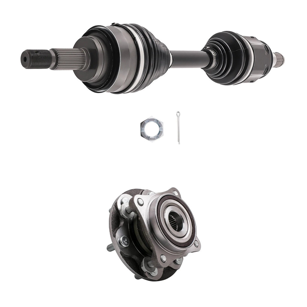 CV Joint Axle + Wheel Hub Bearing for Lexus GX460 2003–2021, GX470 2003–2009, Toyota 4Runner 2003–2023, FJ Cruiser 2007–2014