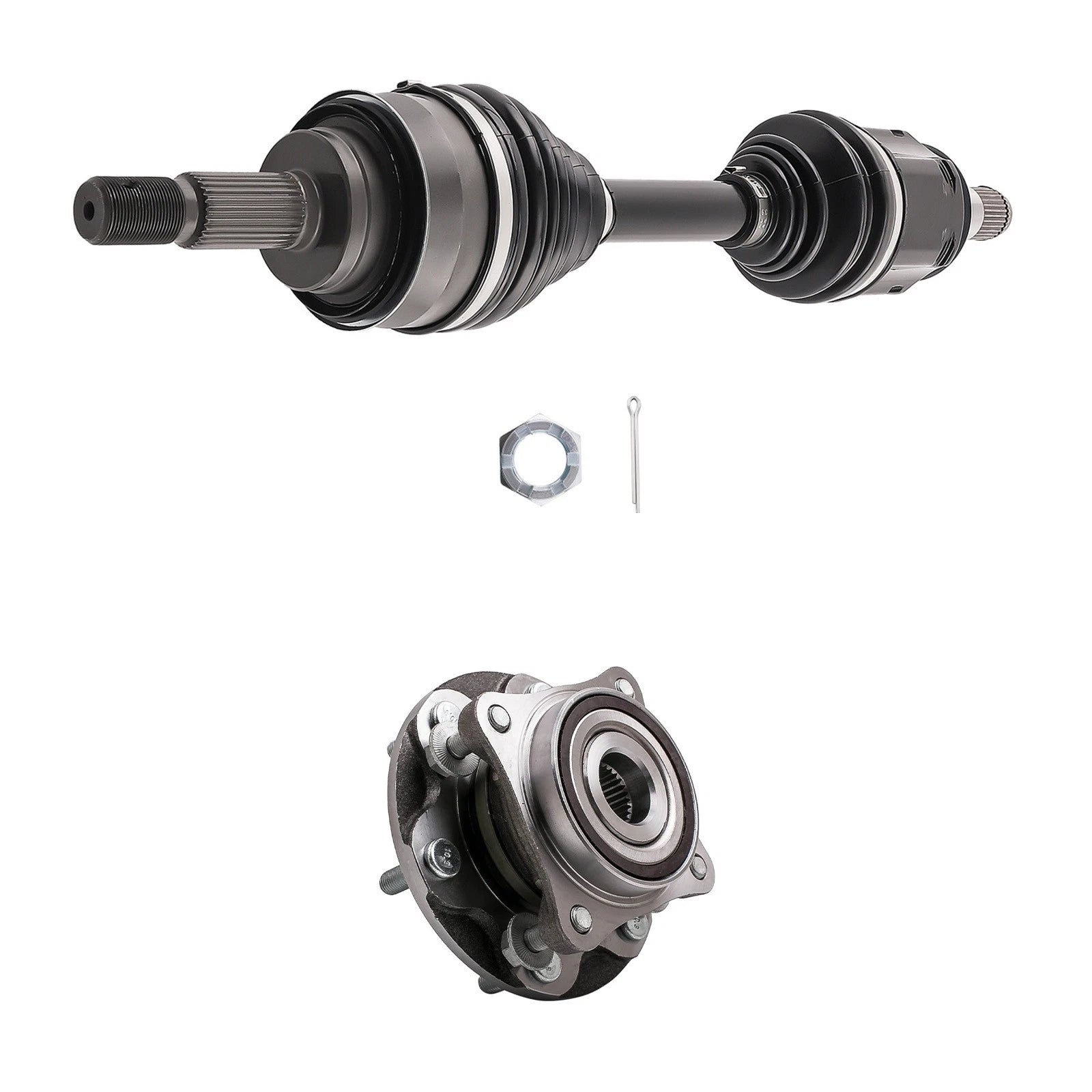 CV Joint Axle + Wheel Hub Bearing for Lexus GX460 2003–2021, GX470 2003–2009, Toyota 4Runner 2003–2023, FJ Cruiser 2007–2014