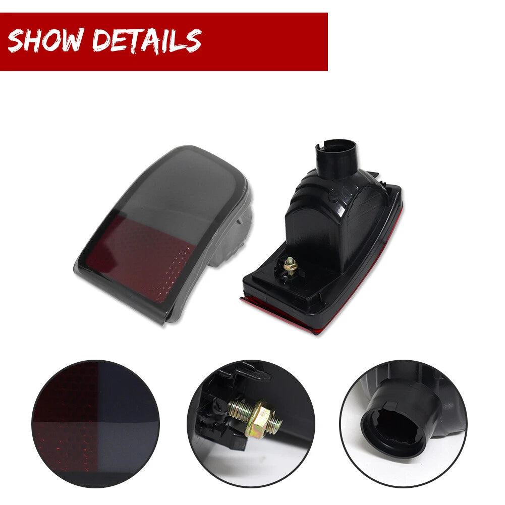 Pair Smoke Rear Bumper Reflector Marker Lights for Toyota 4Runner (2003–2005)
