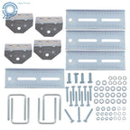Set of 4 Galvanized Swivel Top Bunk Brackets for Boat Trailer