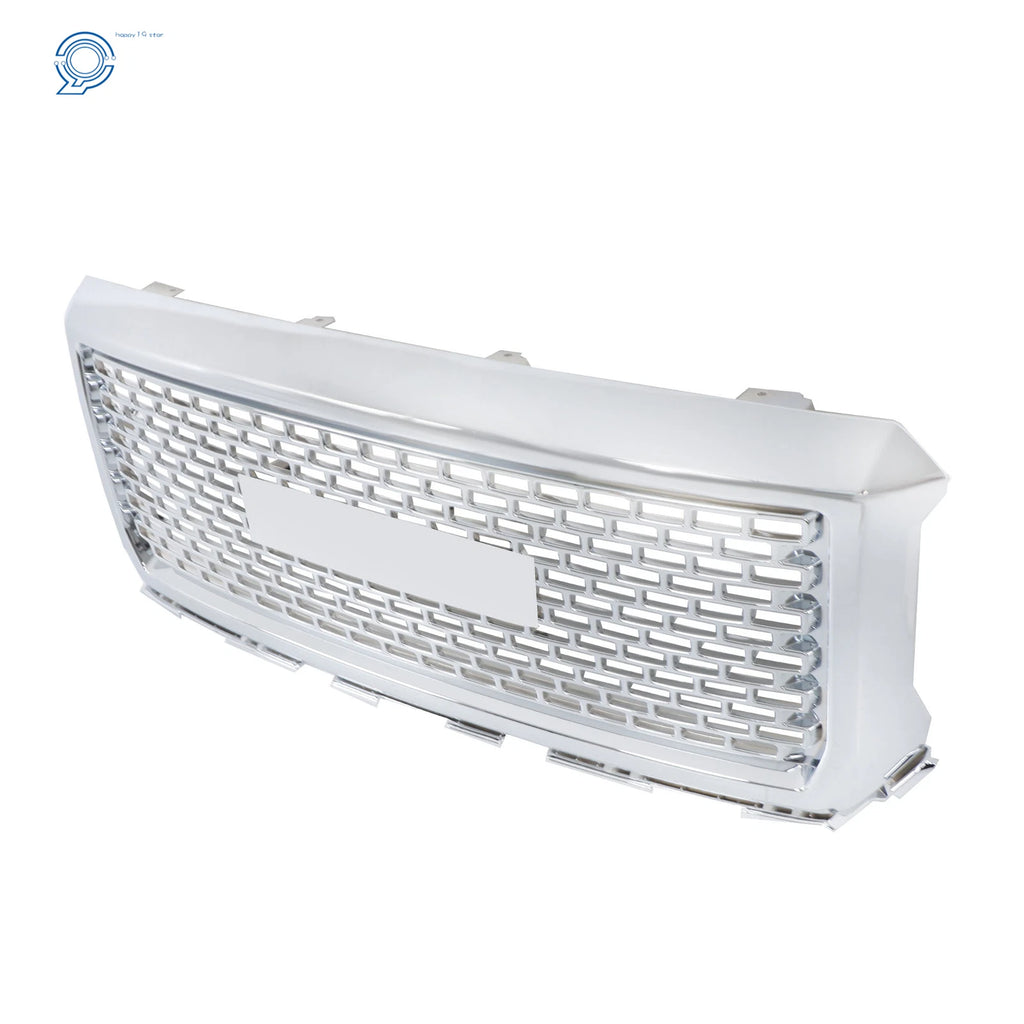 Chrome Mesh Front Bumper Upper Grille for GMC Sierra 1500 Denali (2014-2015)
