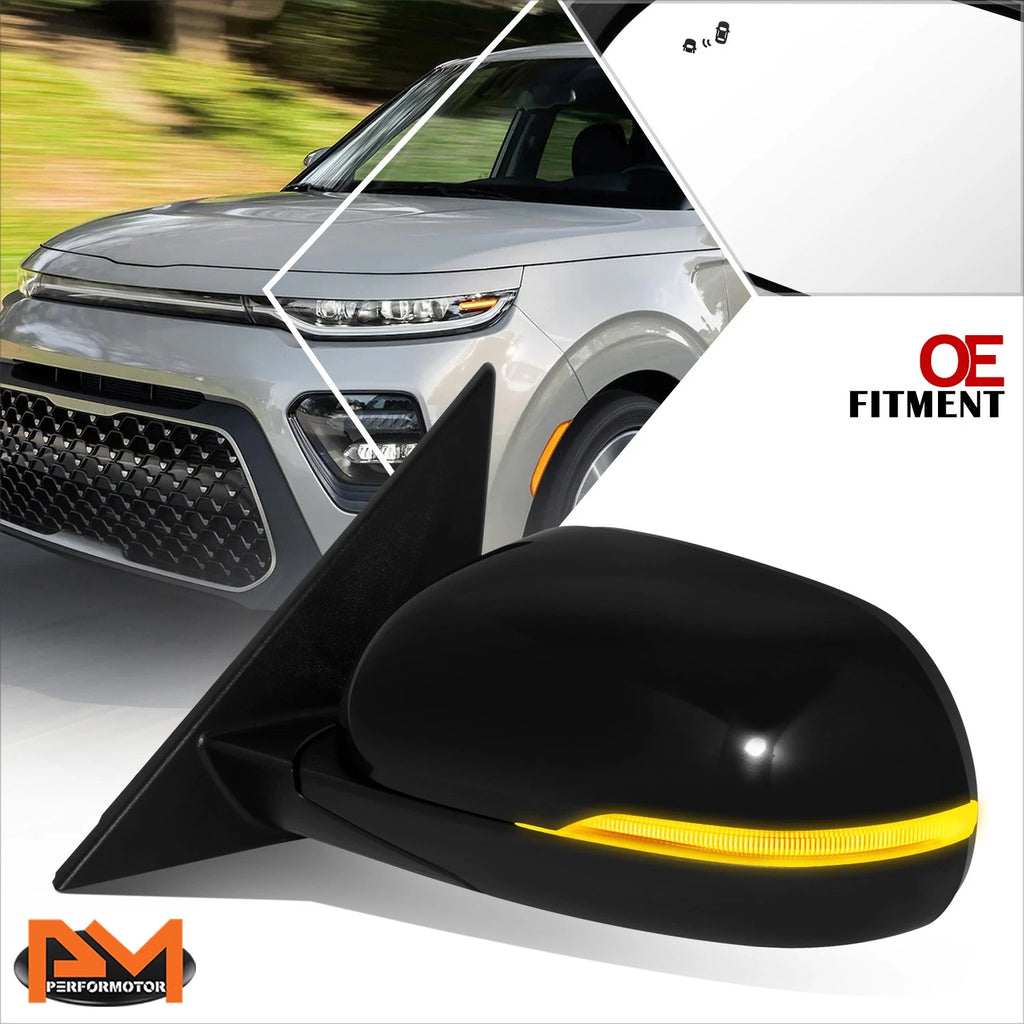 Power Heated Turn Signal Blind Spot Side Mirror for Soul (2020–2022)