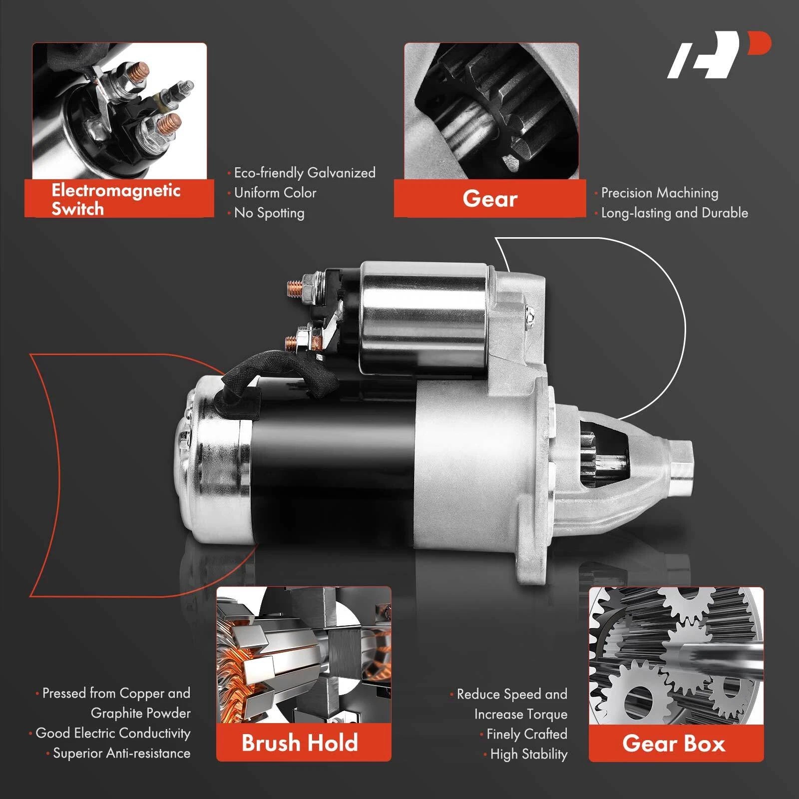 Starter for Jeep Grand Cherokee Grand Wagoneer V8 (1993–2004)