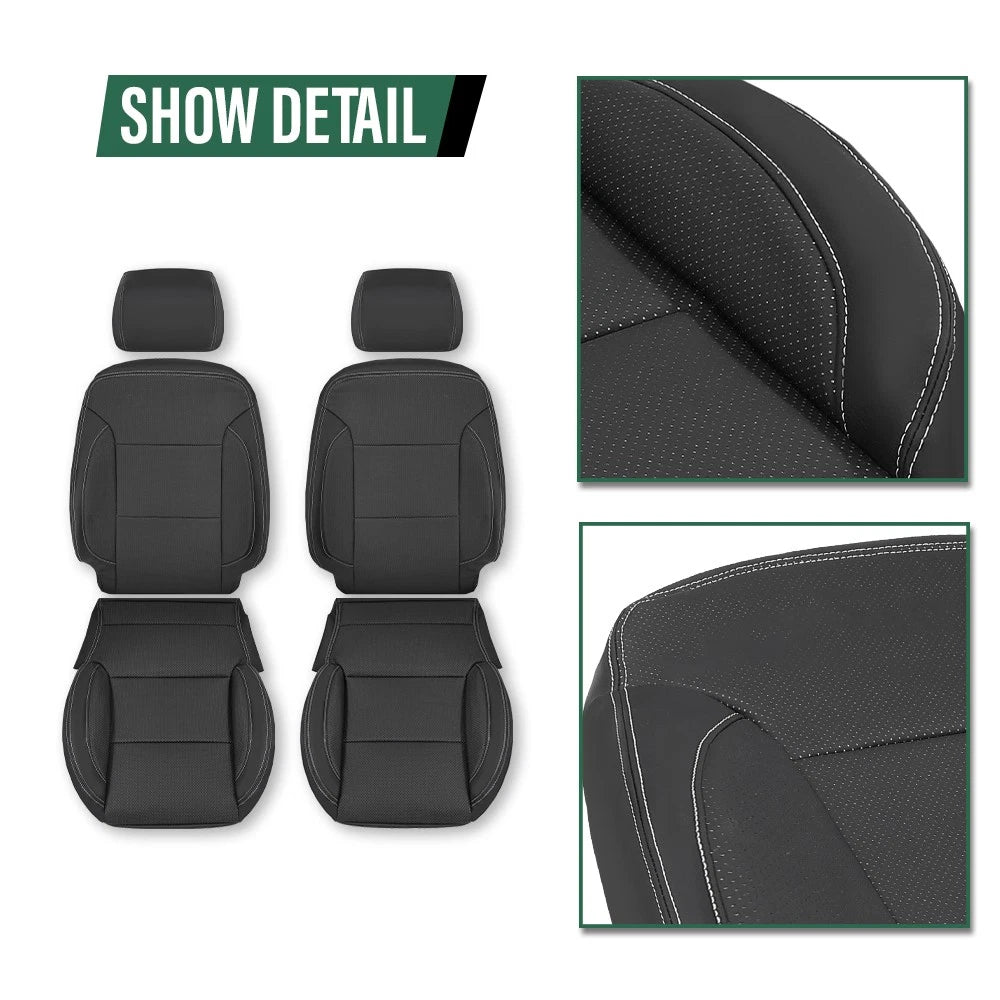 Set of 4 Seat Covers for Chevy Silverado LT Double Cab