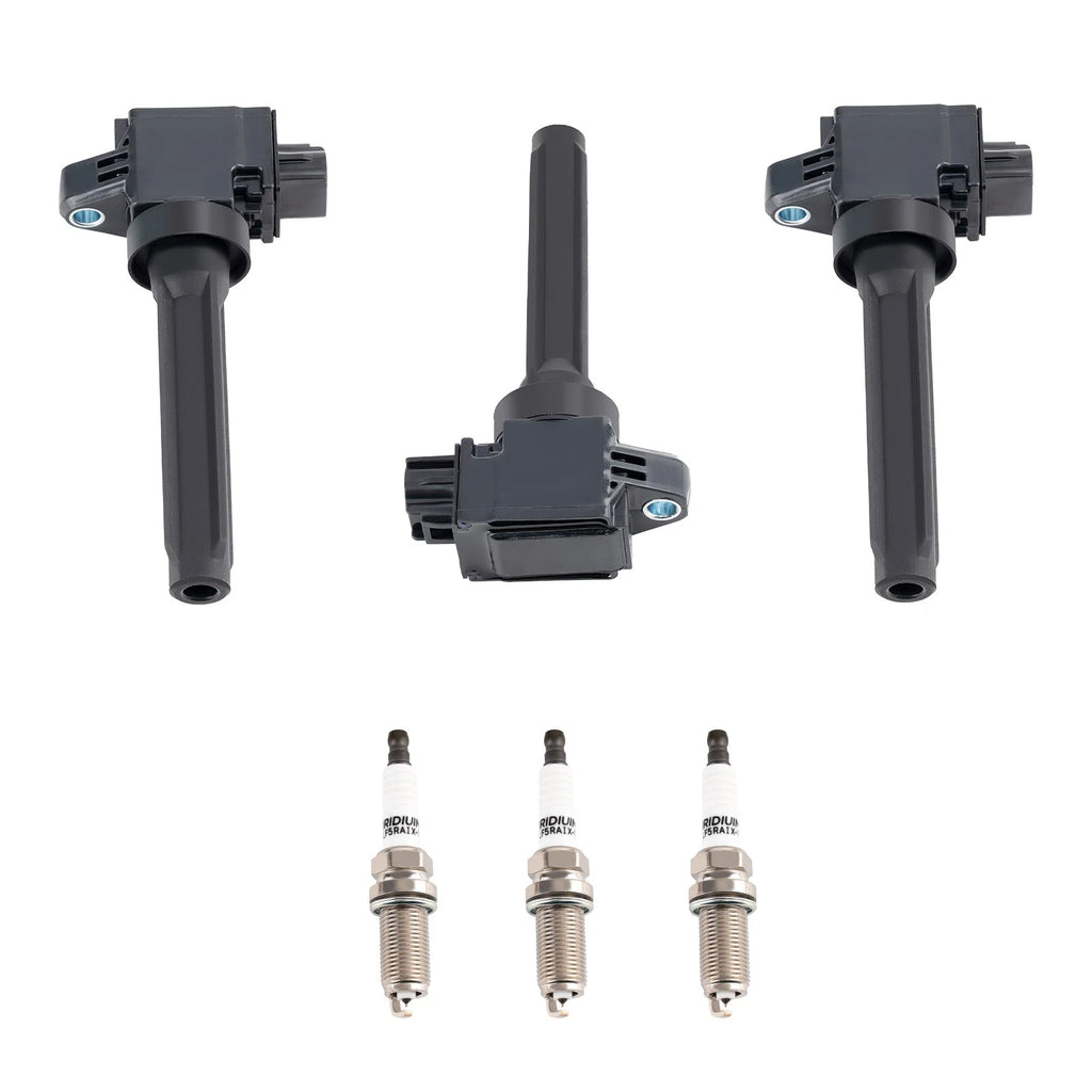 3X Ignition Coil & Spark Plug Pack for Mitsubishi Mirage 1.2L (2014–2015) UF815
