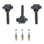 3X Ignition Coil & Spark Plug Pack for Mitsubishi Mirage 1.2L (2014–2015) UF815