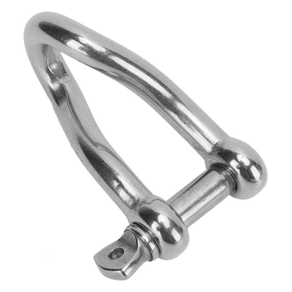 316 Stainless Steel Marine Anchor Shackle with Twisted Clevis for Lifting Hooks