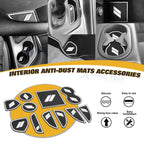 Soft White Anti-Dust Car Interior Mats Accessories for Dodge Challenger (2015–2023)