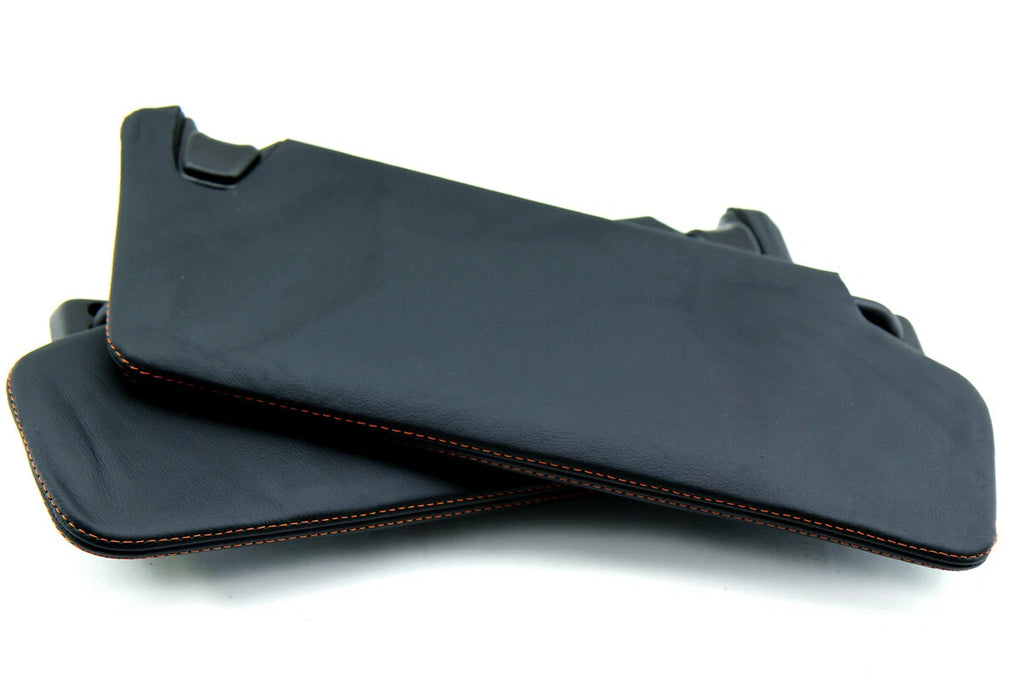 Sunvisors for Ford F150 Raptor (2009–2014) Synthetic Leather Orange Stitch