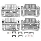Front Rear Disc Brake Calipers with Bracket for Chevrolet Silverado 1500 HD (2001-2007)