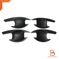 4PC Matte Black Door Handle Insert Cup Bowl for Mitsubishi Triton Ute (15-23)