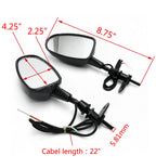 LED Rearview Mirror 6MM for Harley, Suzuki, Kawasaki, Yamaha, Honda