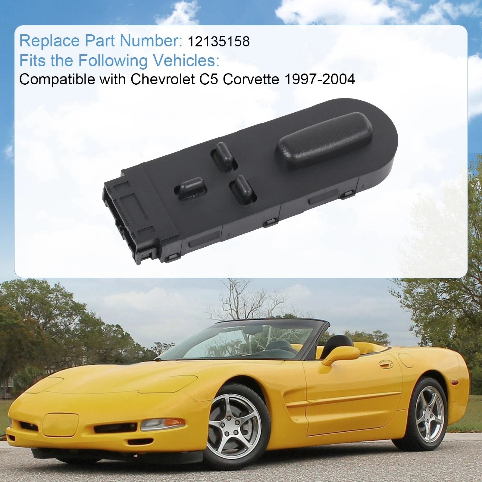 Power Seat Switch for Corvette C5 (1997-2004)