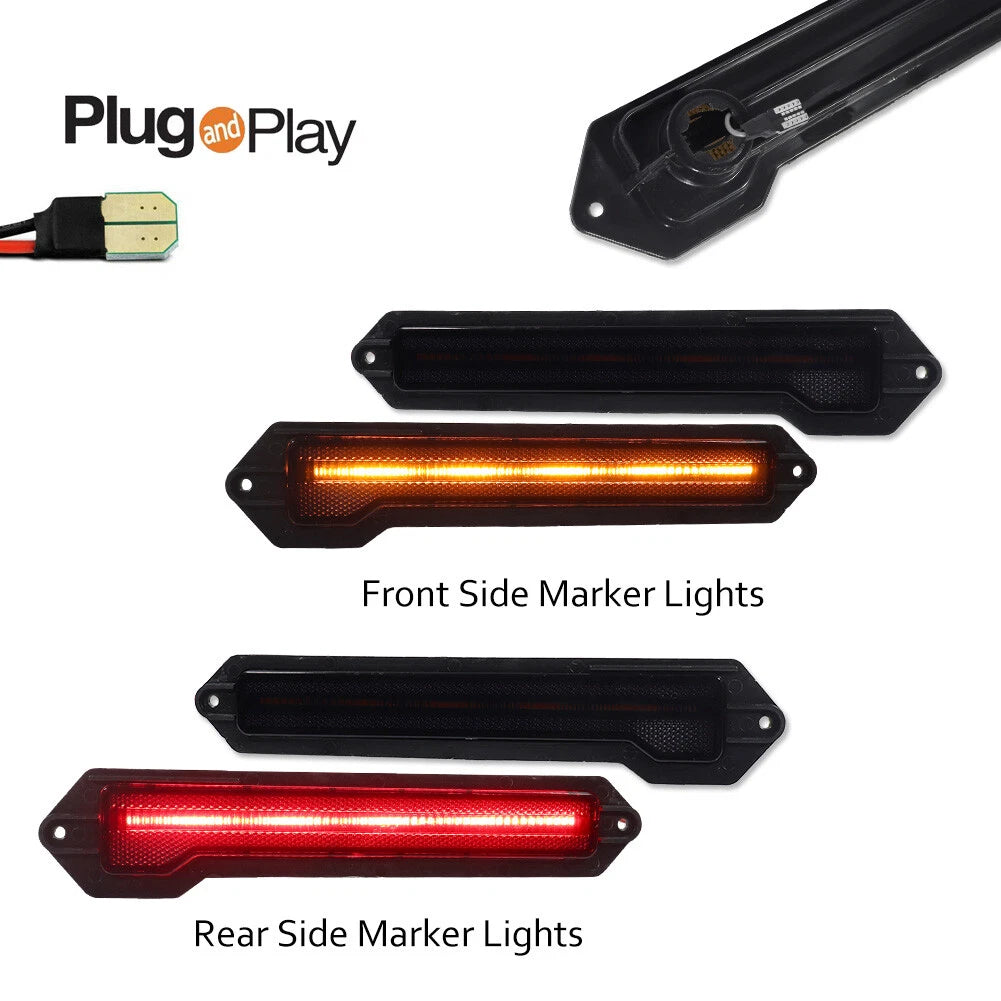 LED Smoke Side Marker Signal Lights for Chevrolet Monte Carlo (1970–1972)