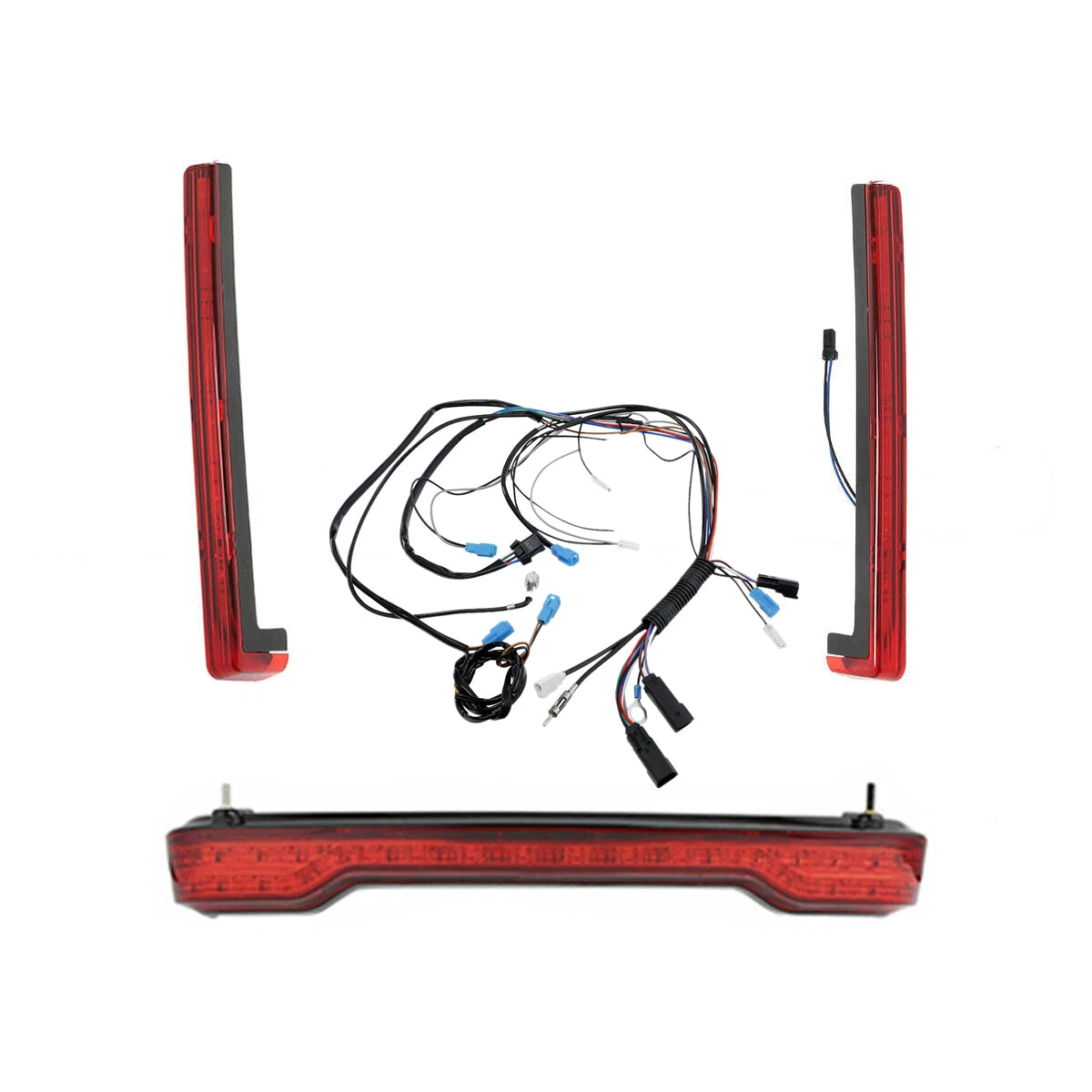 Brake Turn Tail Side Lights & Wiring Harness for Harley Touring (2014–2023)