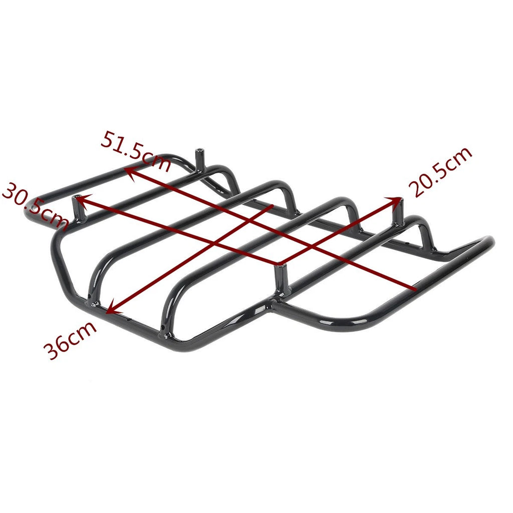 Black Luggage Top Rack for Harley Touring Road Glide King (1984–2025)