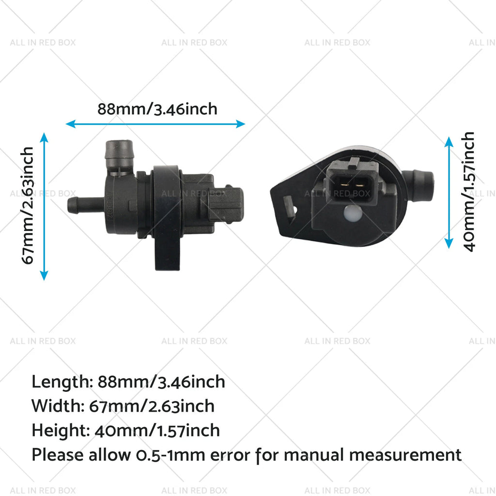 Vapor Canister Purge Solenoid Valve for BMW 323i 525i 740i (1998–2006) 13901433603