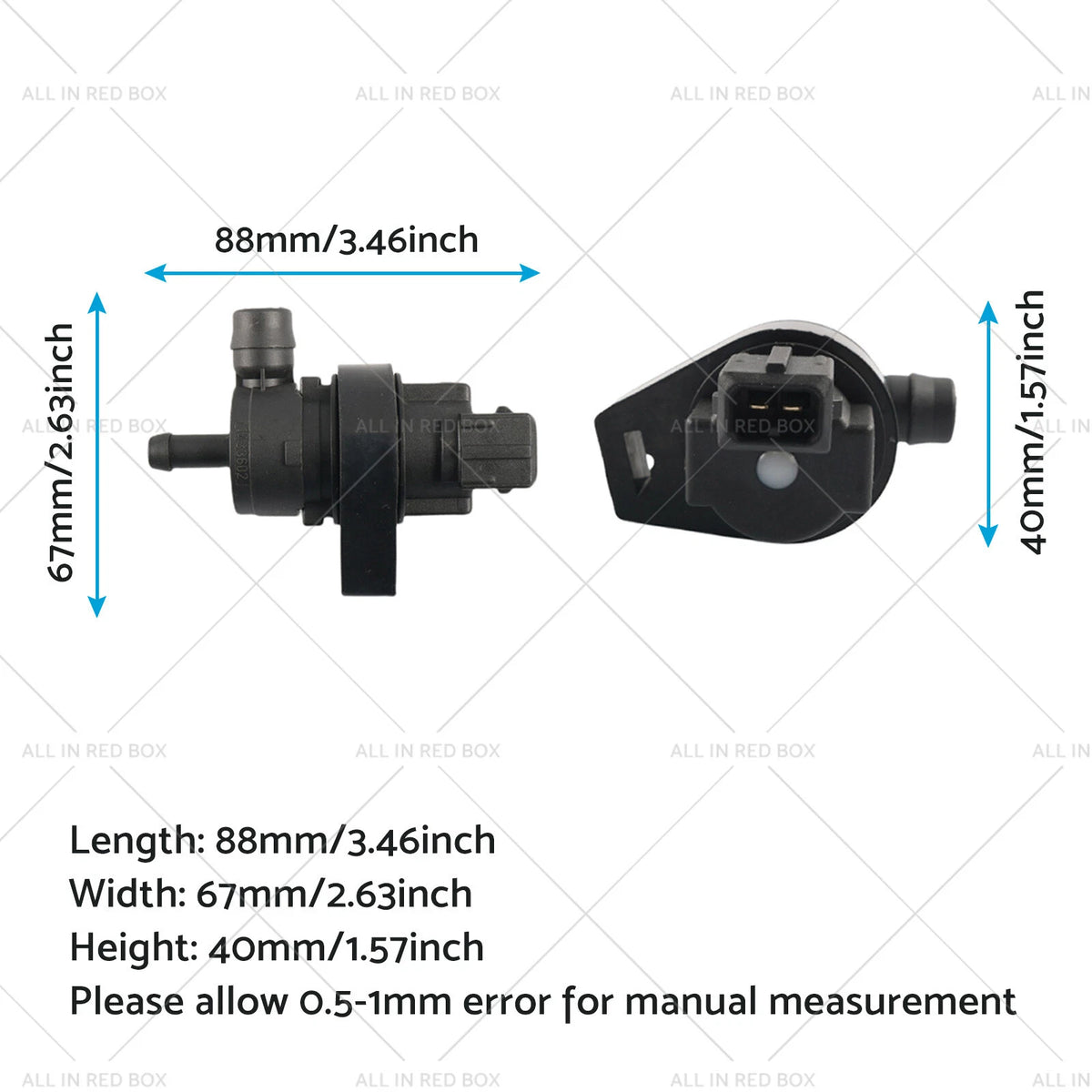 Vapor Canister Purge Solenoid Valve for BMW 323i 525i 740i (1998–2006) 13901433603