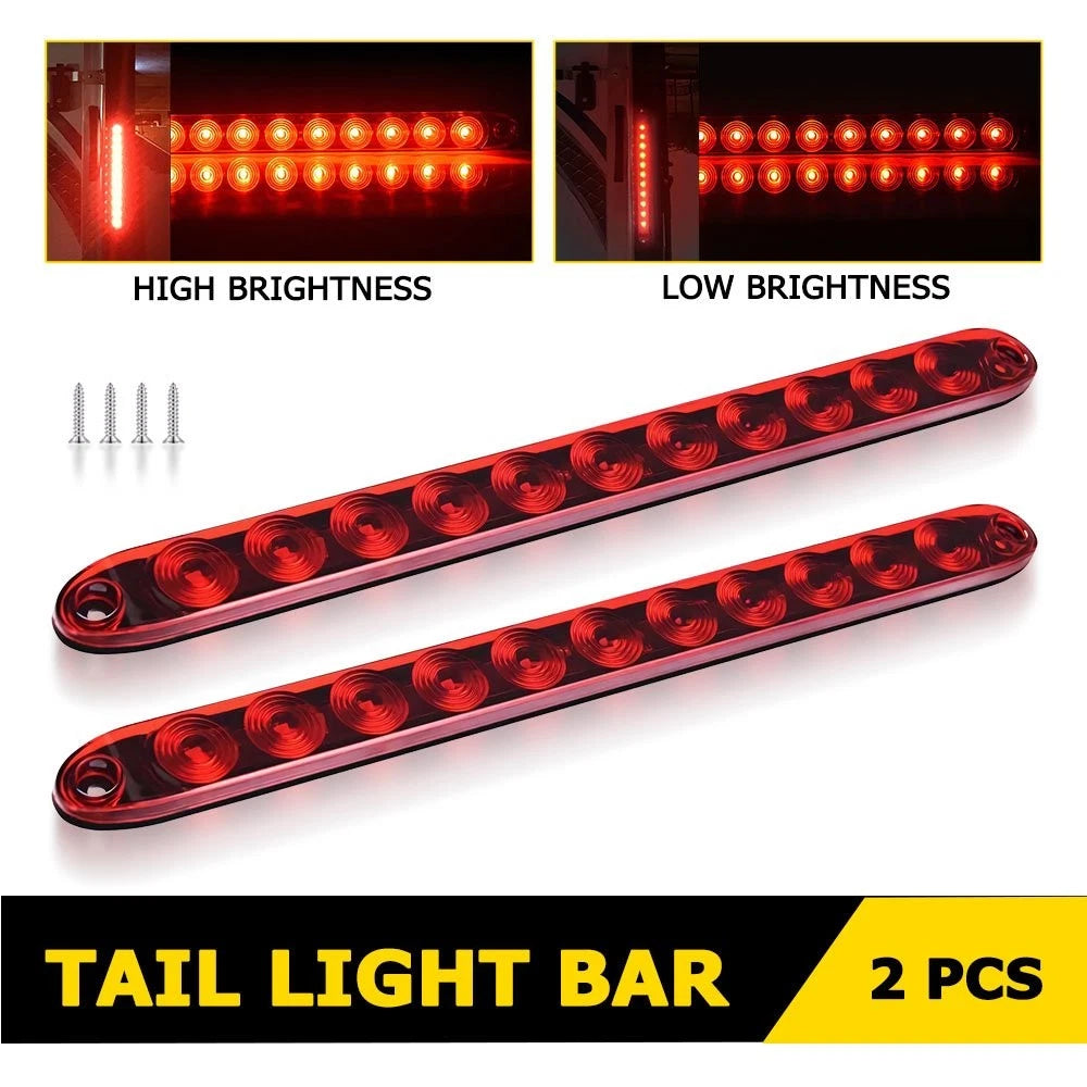 2X 15" LED Light Bar for Truck Trailer (PY)