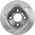 Front Drilled & Slotted Brake Rotors for Ford Fiesta (2014–2019)
