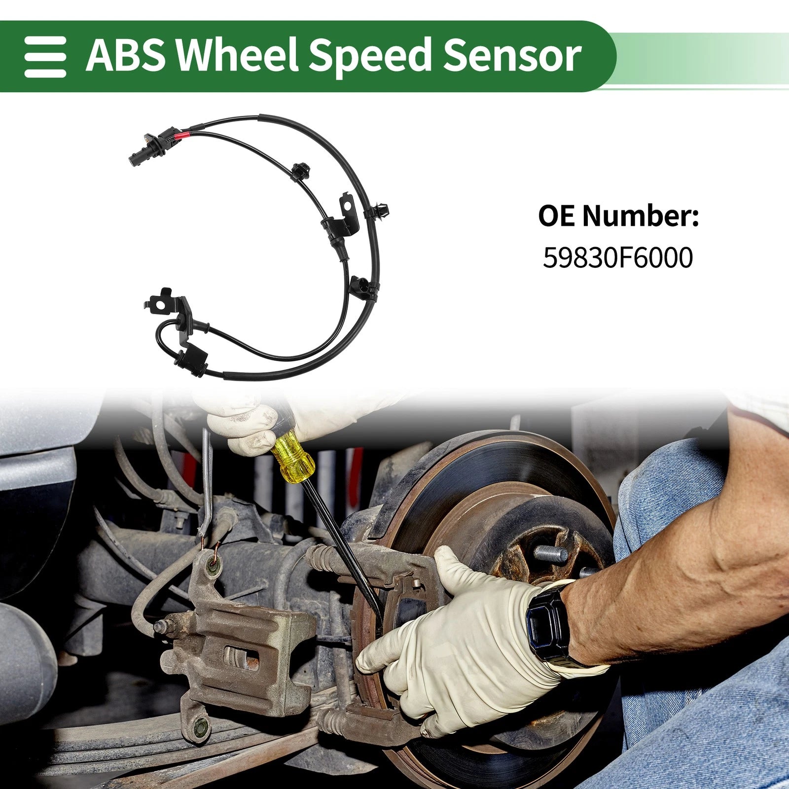 ABS Wheel Speed Sensor No. 59830F6000 for Kia Cadenza (2017–2020)