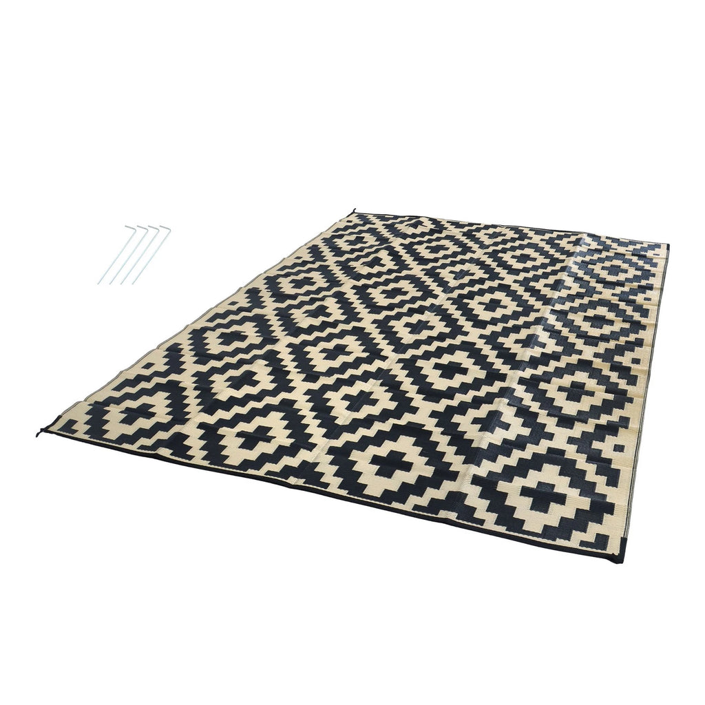 Outdoor Rug for Patio Backyard (9x12 ft)