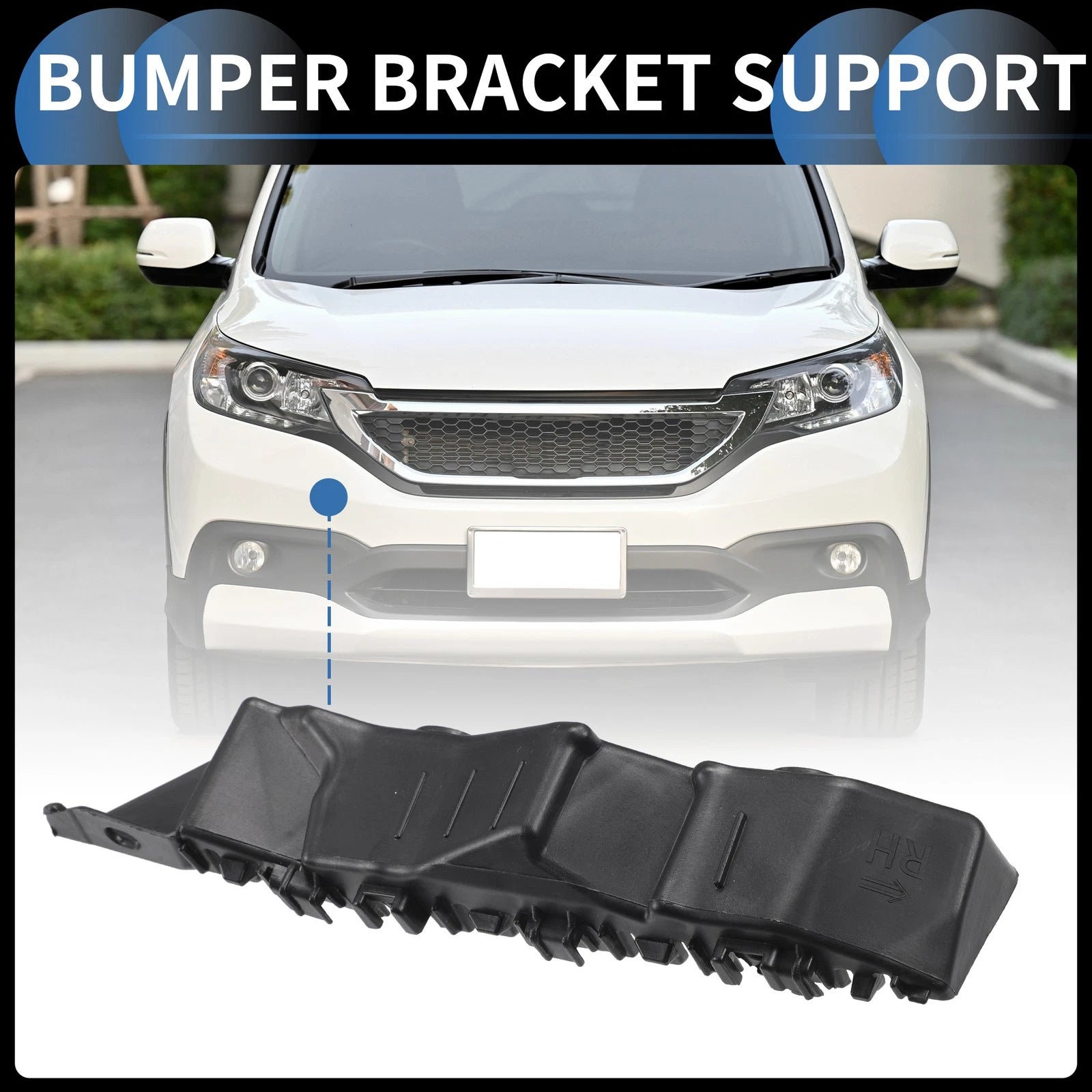 1pc Right Front Bumper Retainer Bracket No. 86552AA000 for Hyundai Elantra (2021–2023)