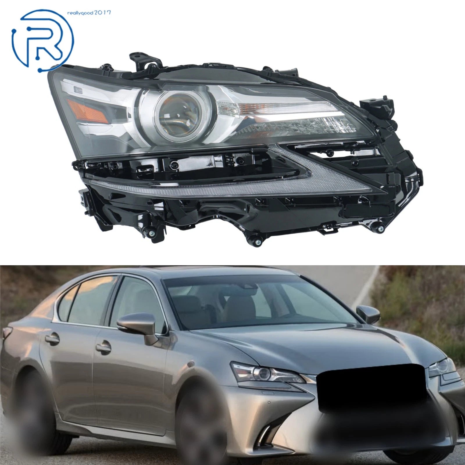 RH Headlight LED for Lexus GS350 GS-F GS450h GS200t (2016–2020)
